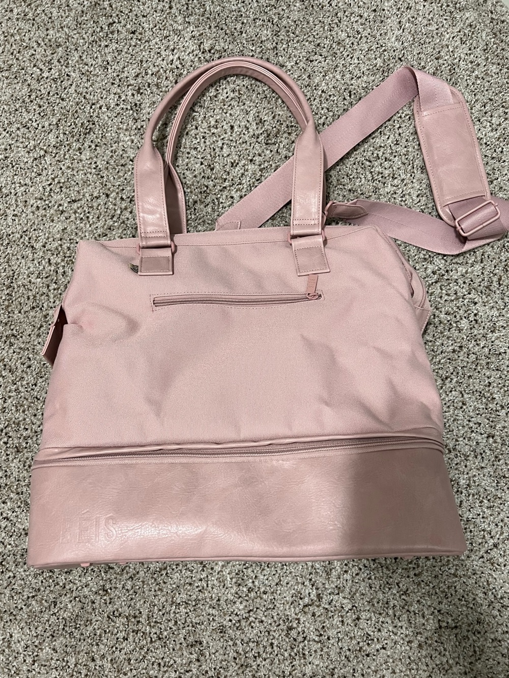 BEIS Original Convertible Mini Weekender Bag - Pink - Picture 2 of 5